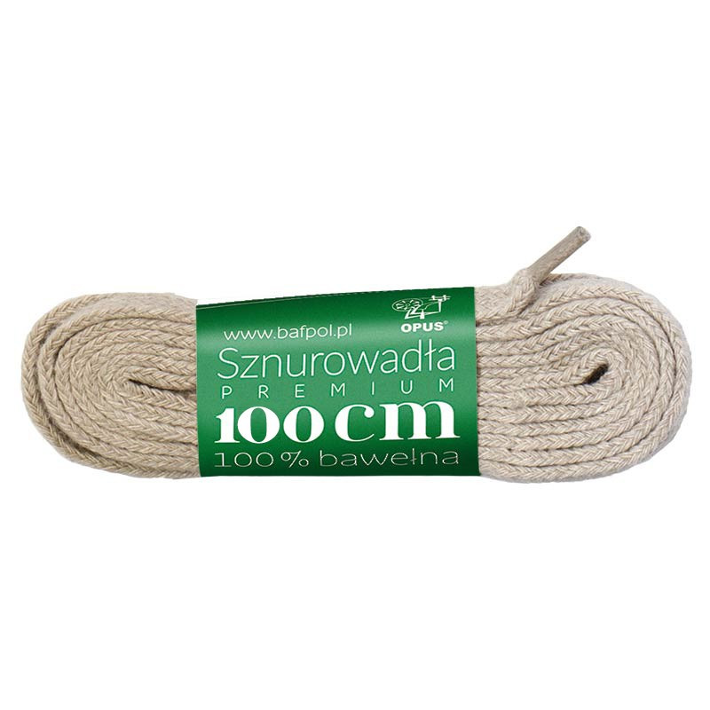 SZNUROWADŁA PŁASKIE 7 MM / 100 CM BEŻ