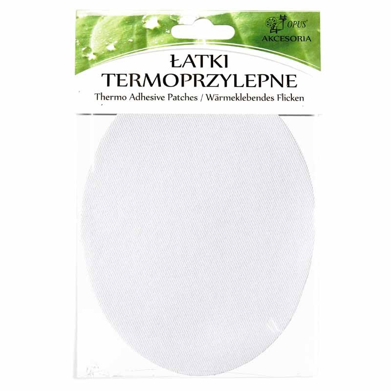 ŁATY TERMOPRZYLEPNE 14,5CMX11CM 040 BIAŁY 2 SZT