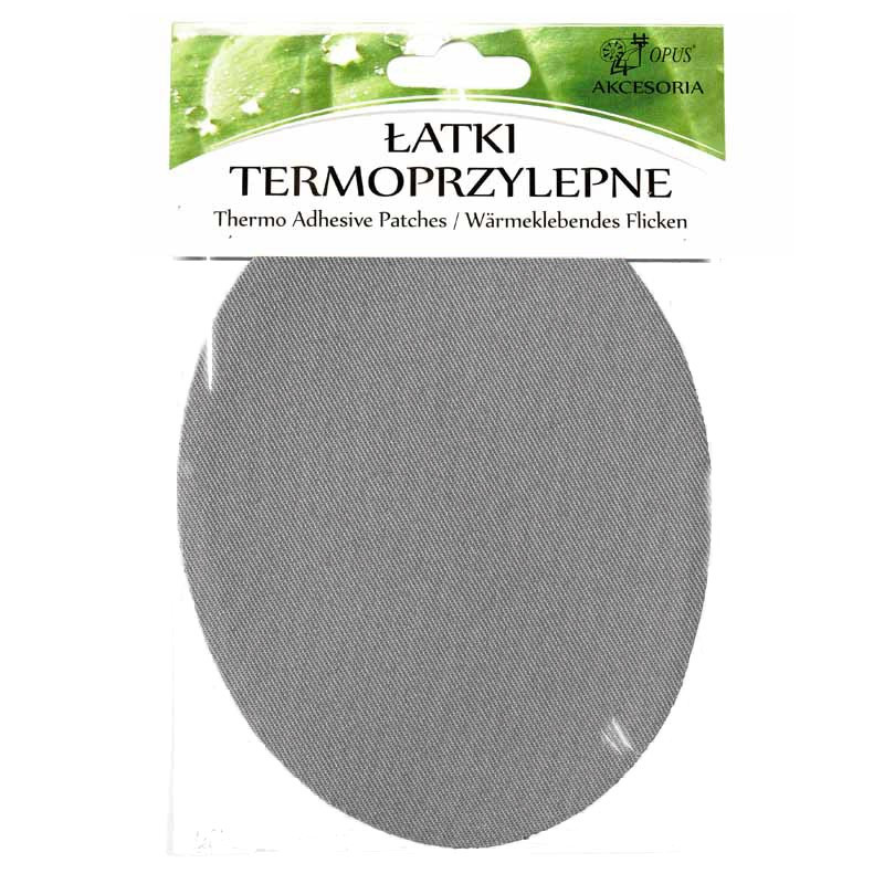 ŁATY TERMOPRZYLEPNE 14,5CMX11CM 046 POPIEL 2SZT