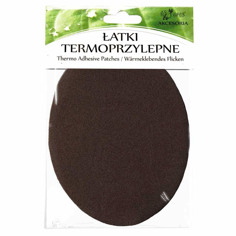 ŁATY TERMOPRZYLEPNE 14,5CMX11CM 050 BRĄZ 2SZT