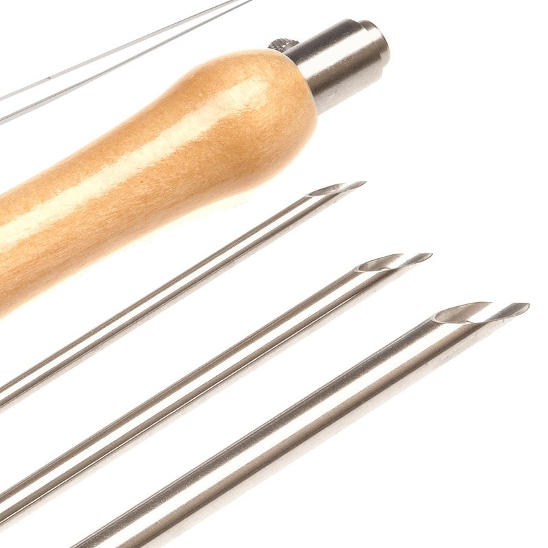 IGŁA TKACKA DREWNIANA RĄCZKA