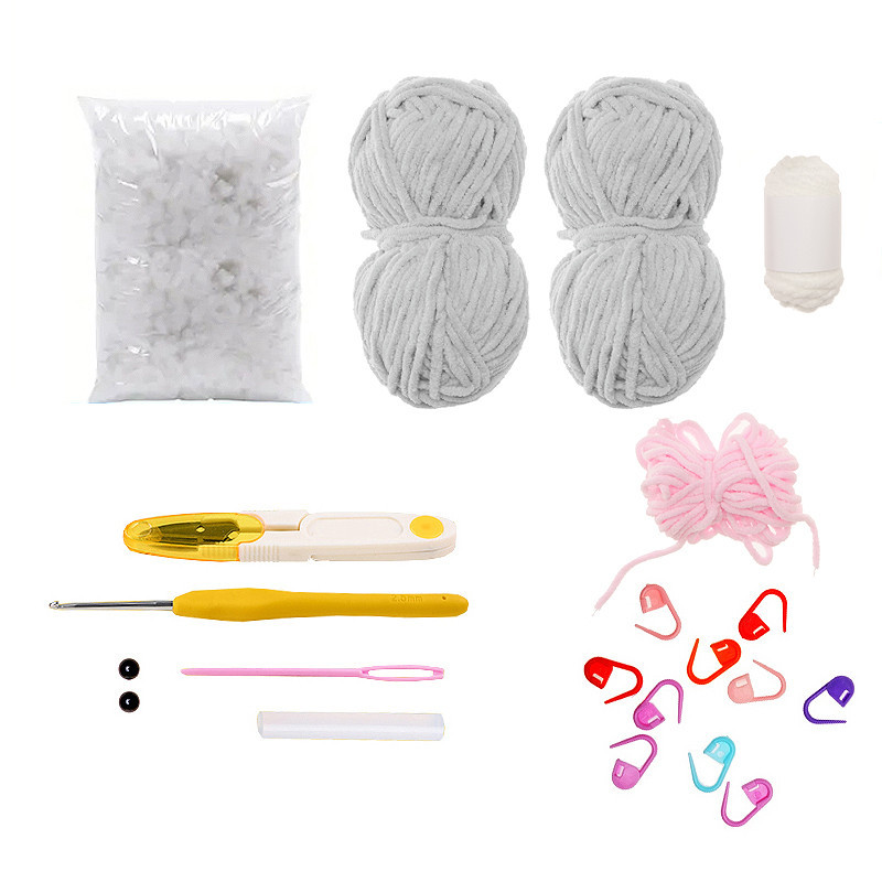 DIY ZESTAW DO SZYDEŁKOWANIA SŁOŃ