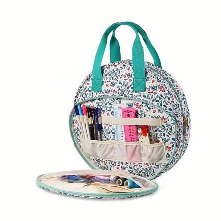 TORBA OKRĄGŁA DZIEW. WZÓR TURKUS