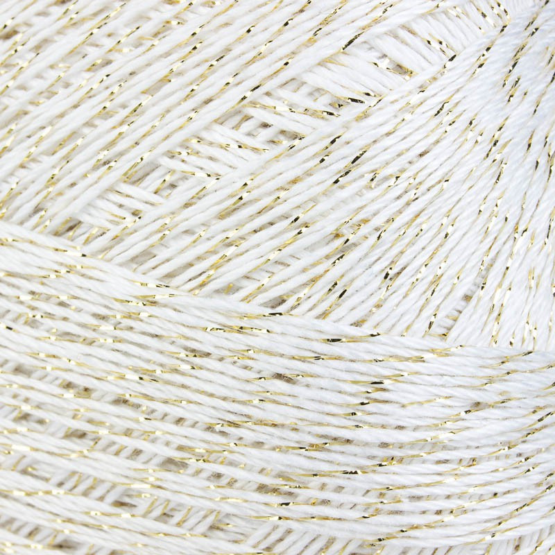 KORDONEK MAXIMUM METALIC BIAŁO-ZŁOTY