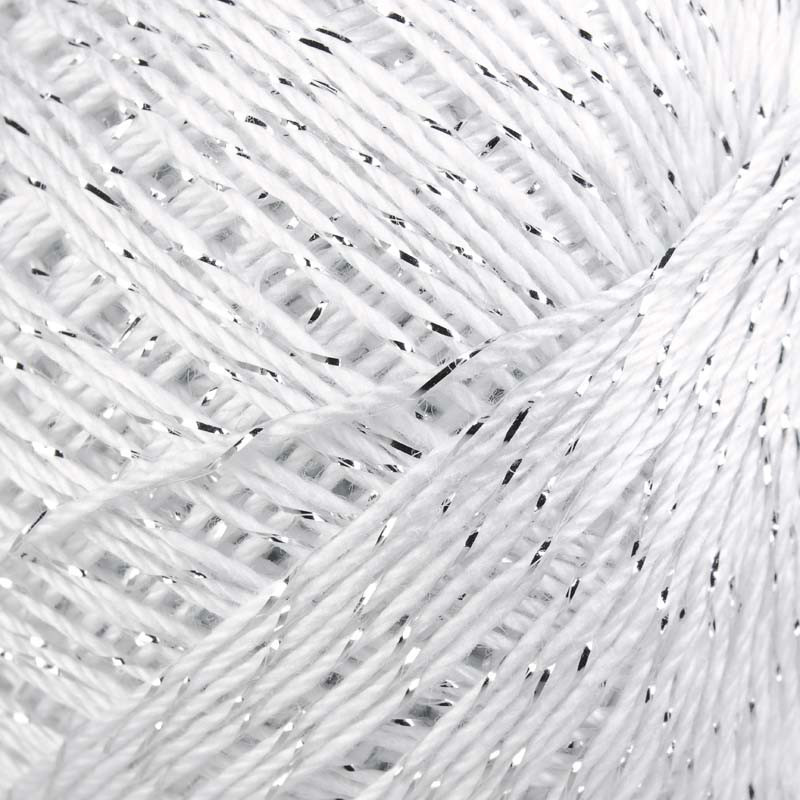 KORDONEK STOKROTKA METALIK BIAŁO-SREBRNY