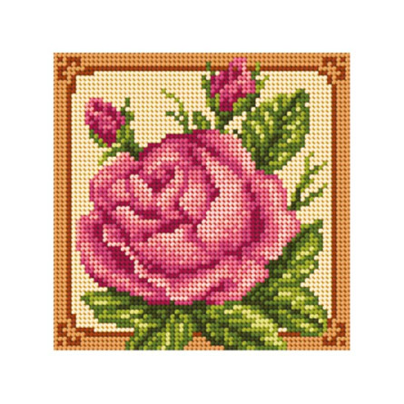 ZESTAW DO HAFTU MALWINA 1015 RÓZA