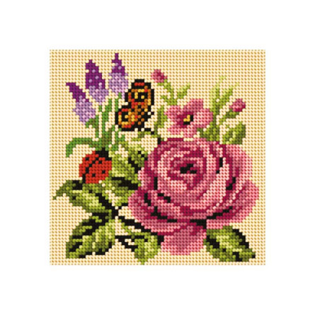 ZESTAW DO HAFTU MALWINA 1017 BUKIET KWIATÓW