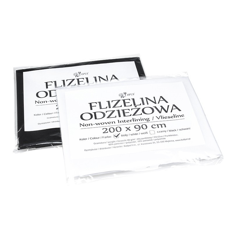 FLIZELINA ODZIEŻOWA CZARNA